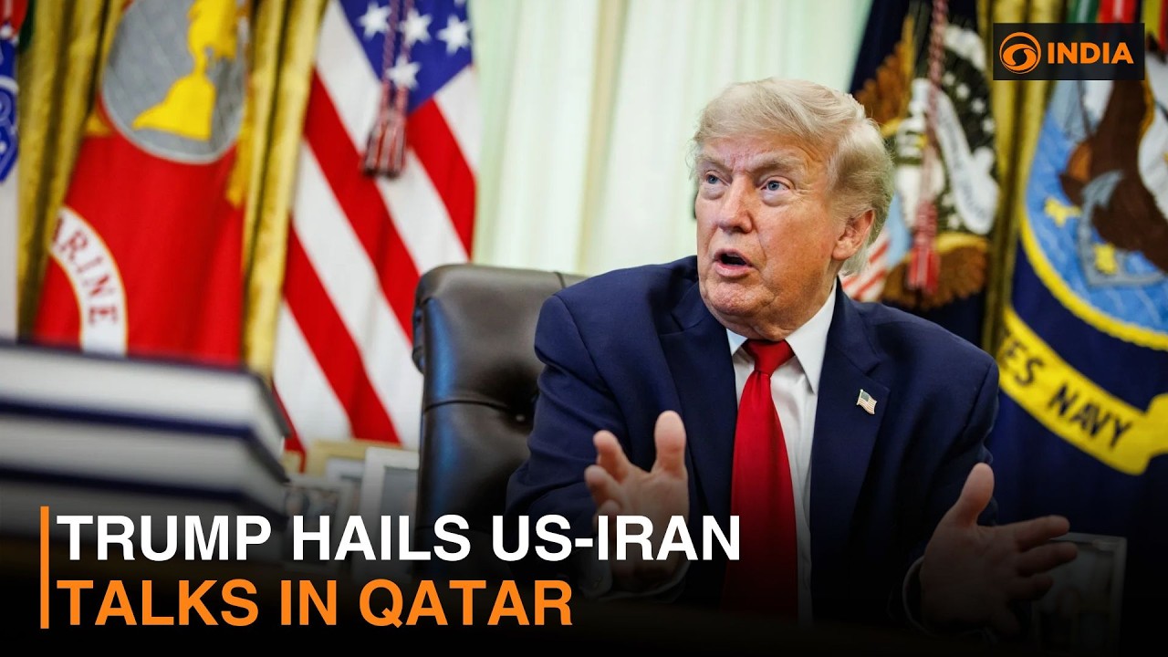 Трамп приветствует переговоры США и Ирана в Катаре и другие новости | DD India Live | 19:30 по ст...