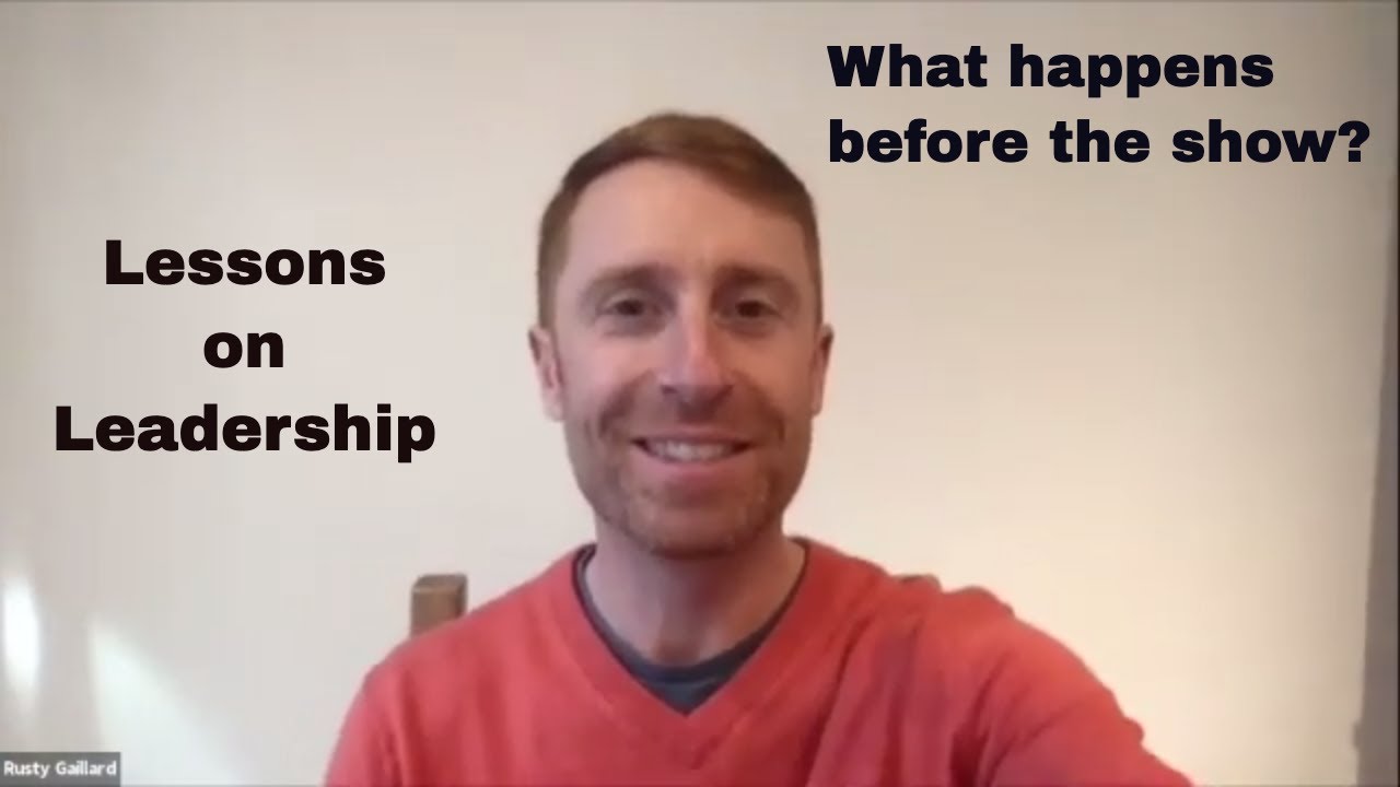 Pre-recording of Lessons on Leadership - Grit and Fail Fast