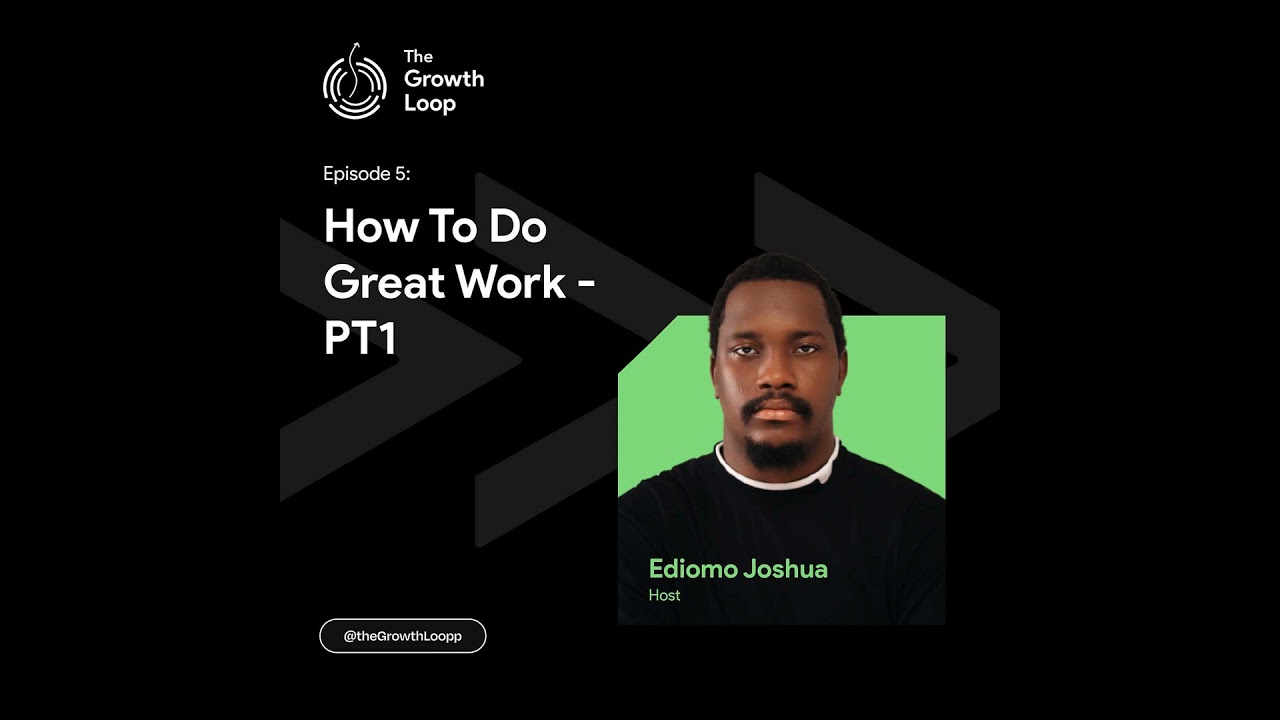 How To Do Great Work