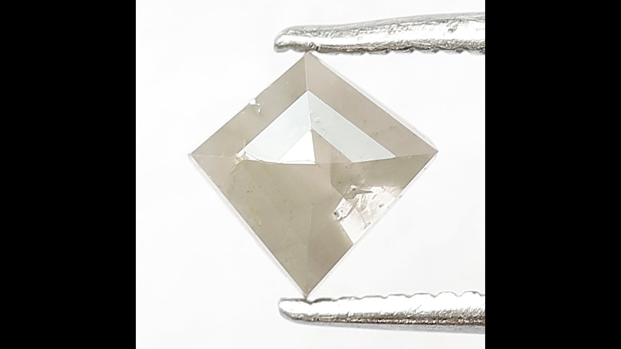 0.61 CT Kite Shape Grey Salt and Pepper Diamond: Ethically Sourced