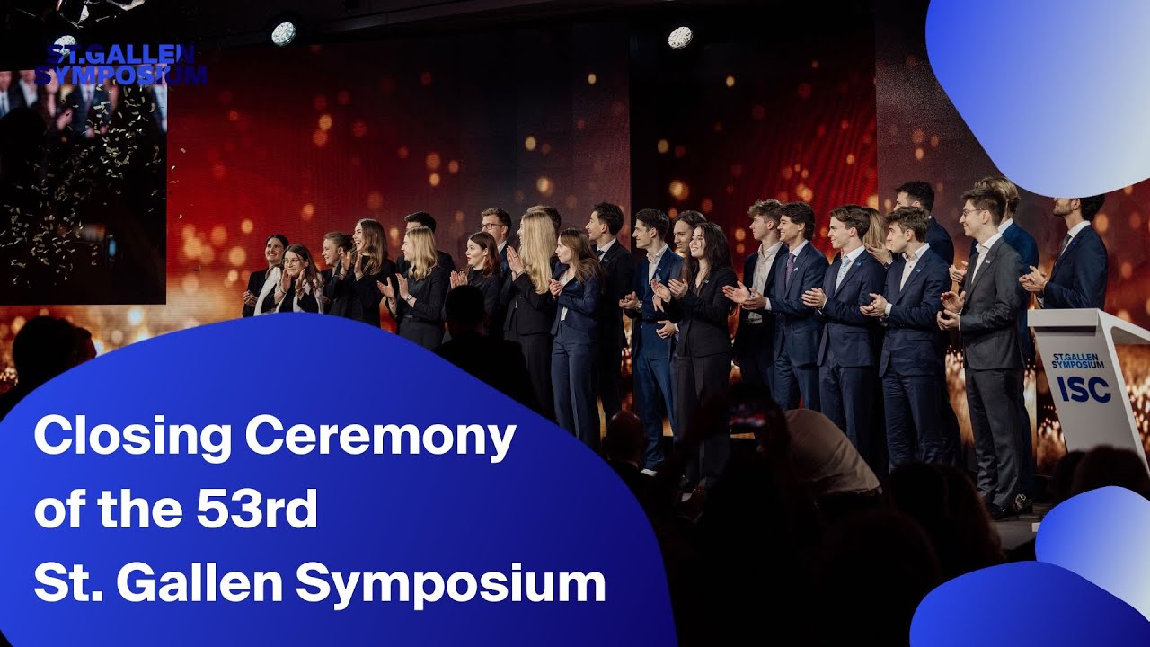 Closing Ceremony of the 53rd St  Gallen Symposium