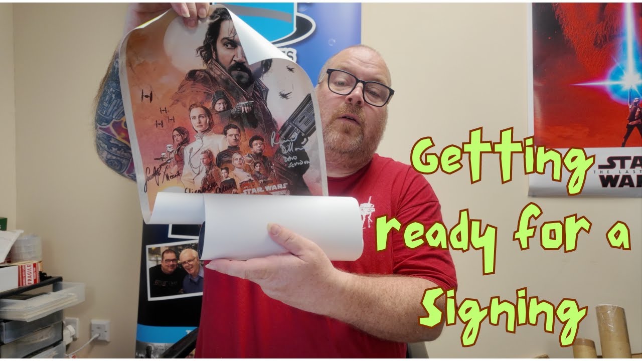 Getting ready for a signing.