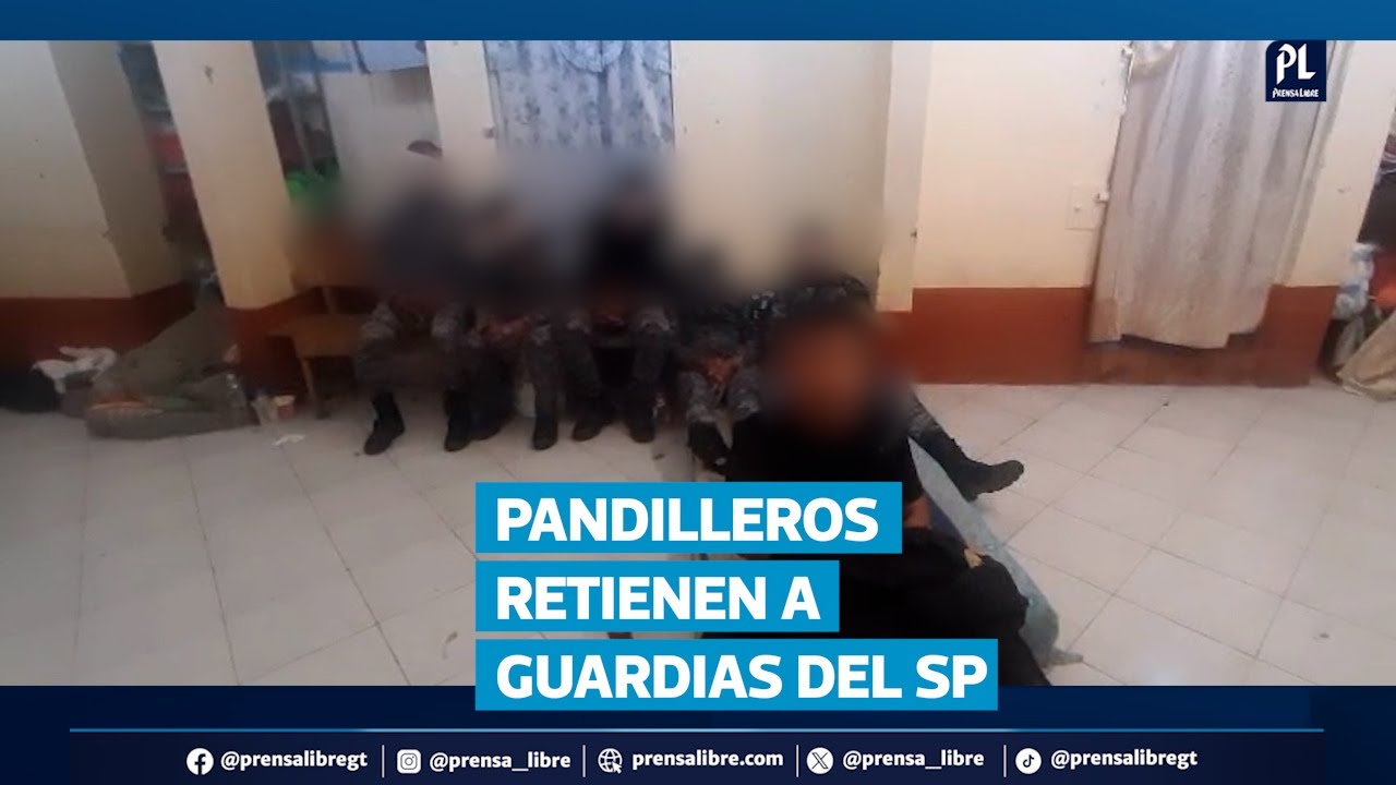 Guardias retenidos en Preventivo zona 18 leen mensaje de pandilleros al ministro de Gobernación