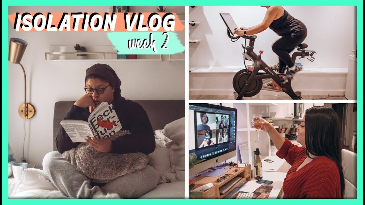 Isolation Vlog: Week 2 | Peloton | Girls Night In | Depression and Anxiety during Quarantine