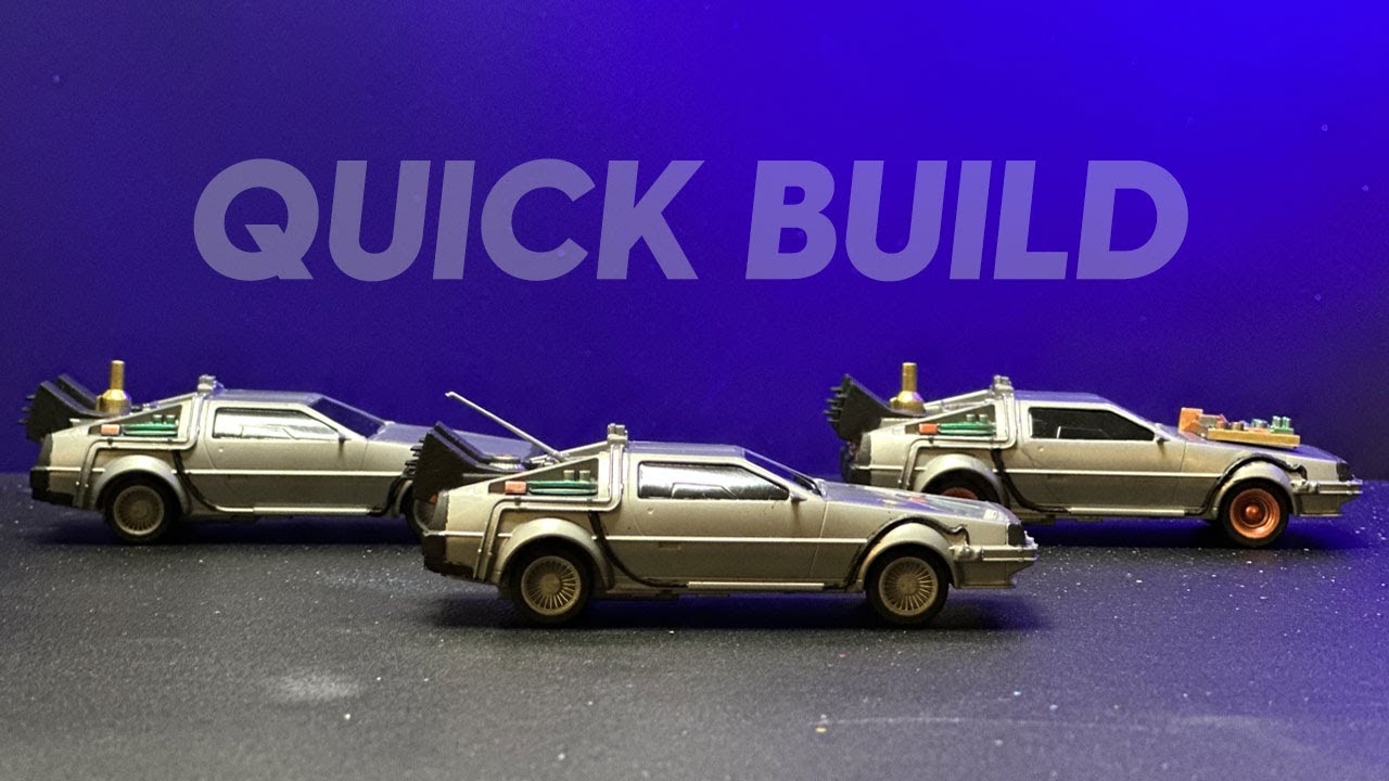 Back to the Future Mini Model Kits Build - DeLorean Time Machine