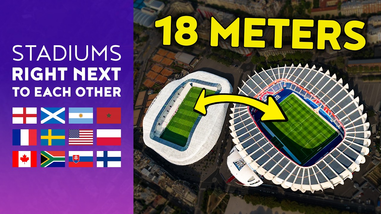 &harr;️ 18 METR&Oacute;W OD SIEBIE! Najbliższe stadiony na świecie