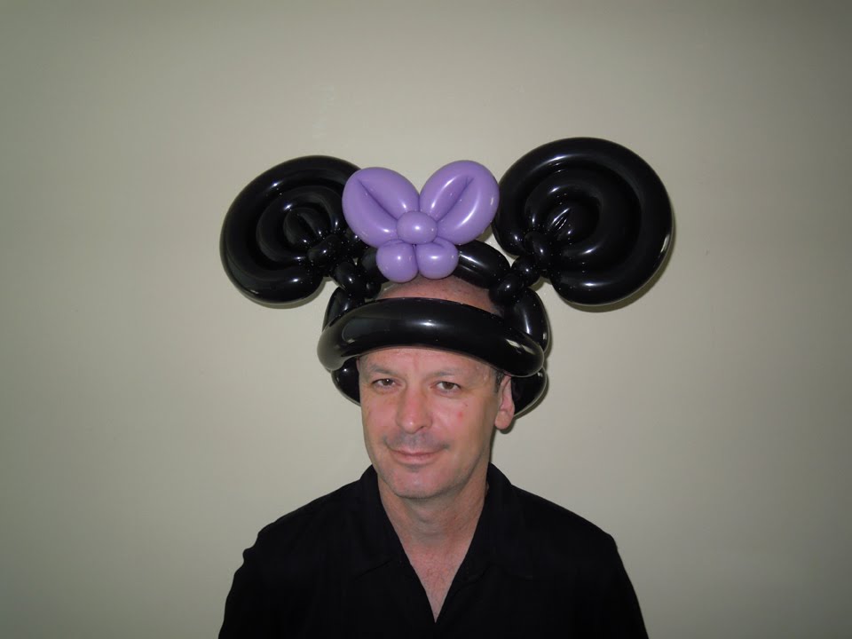 Mickey or Minnie mouse balloon hat
