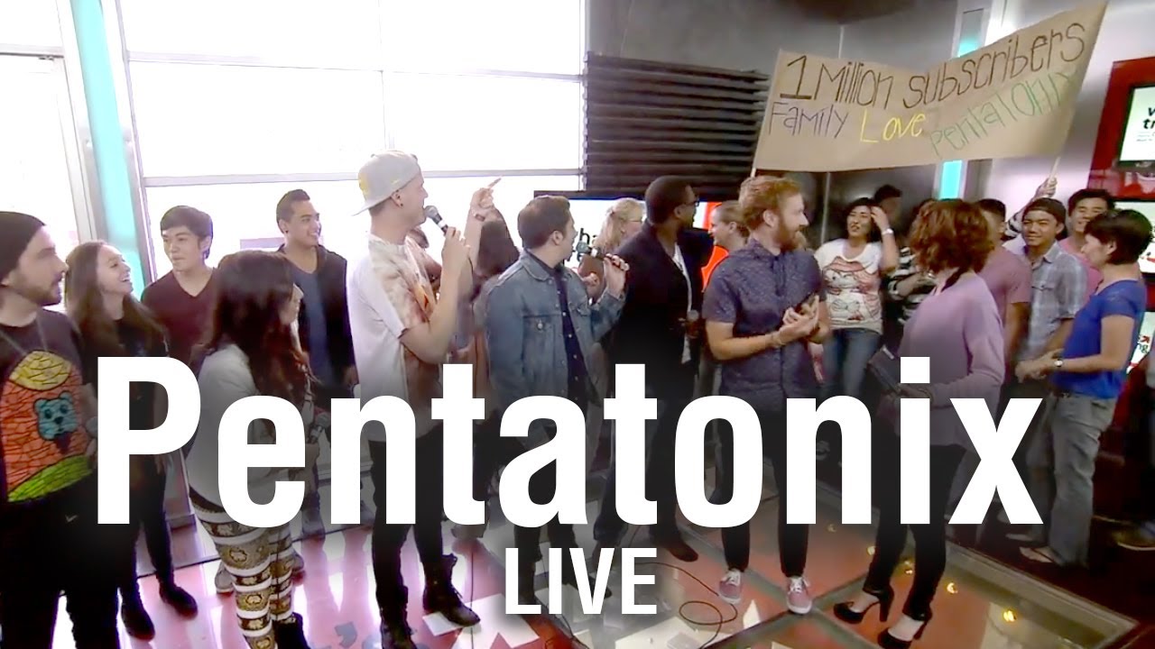 Pentatonix исполняют кавер Macklemore «Thrift Shop» вживую на What's Trending