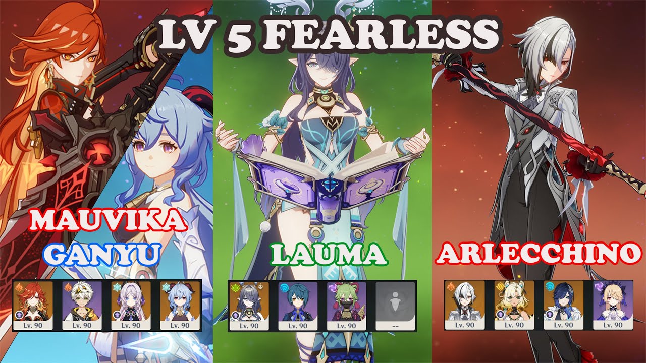 Stygian Onslaught Fearless | Mauvika | Ganyu | Lauma | Arlecchino | Genshin Impact 6.0