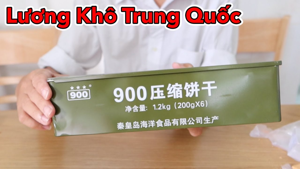 Ăn Thử Lương Khô Quân Đội Việt Nam và Trung Quốc