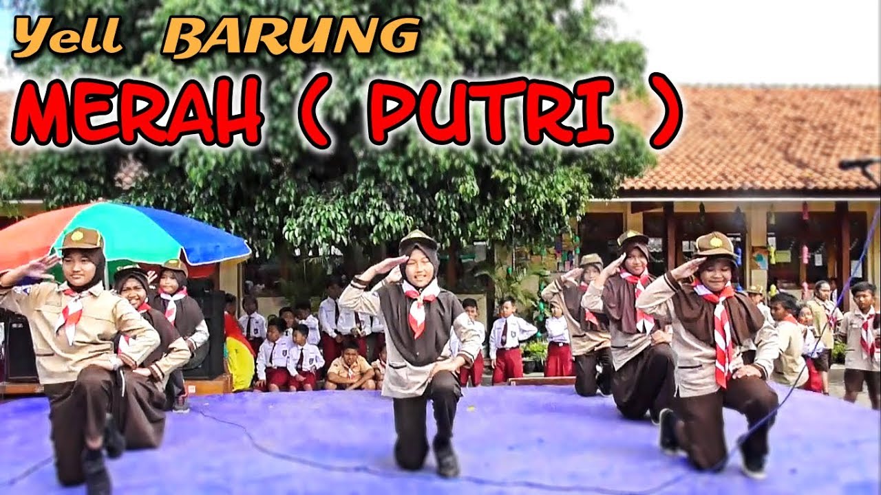 🔴YELL PRAMUKA BARUNG MERAH PUTRI | KEMAH PRAMUKA SDN GRABAG 1 MAGELANG 2019