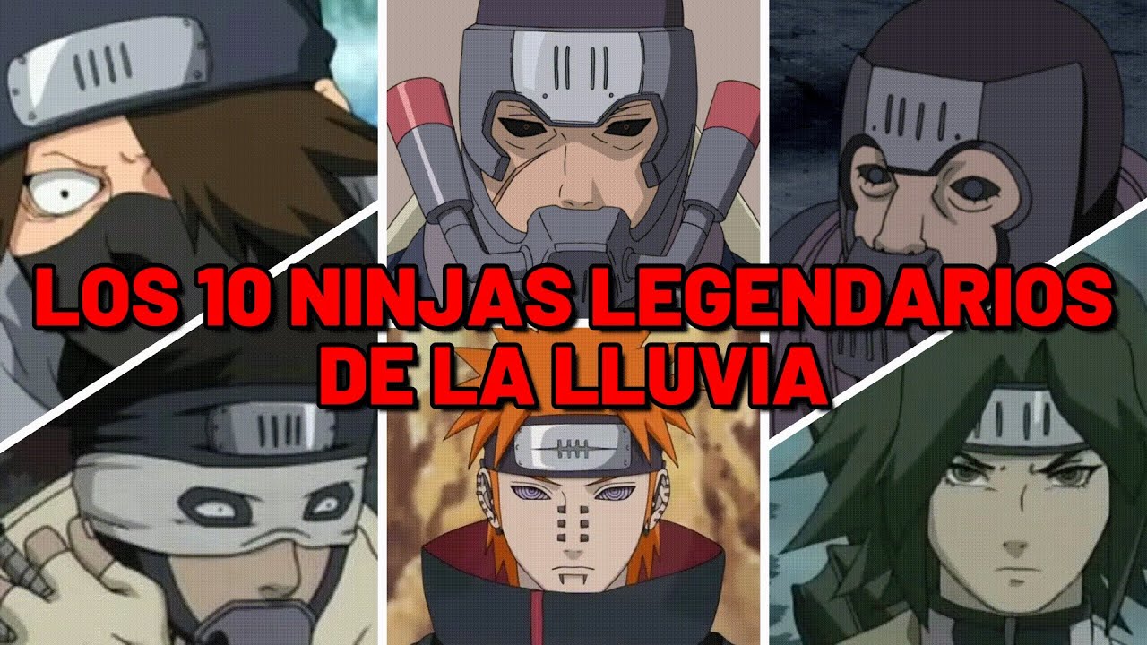 Los 10 Ninjas MAS FUERTES de la Aldea de la lluvia (AMEGAKURE) 