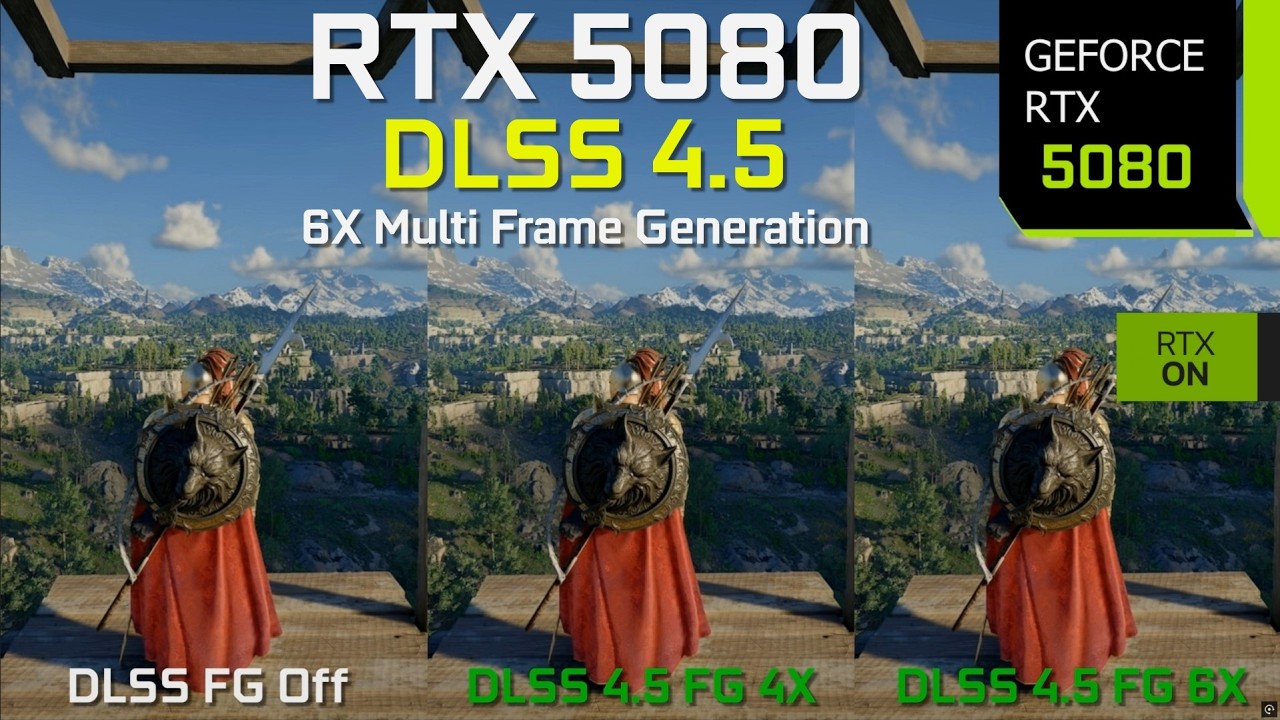 RTX 5080 DLSS 4.5 6X Multi Frame Generation Comparison - Test in 8 Games at 4K + PC Latency