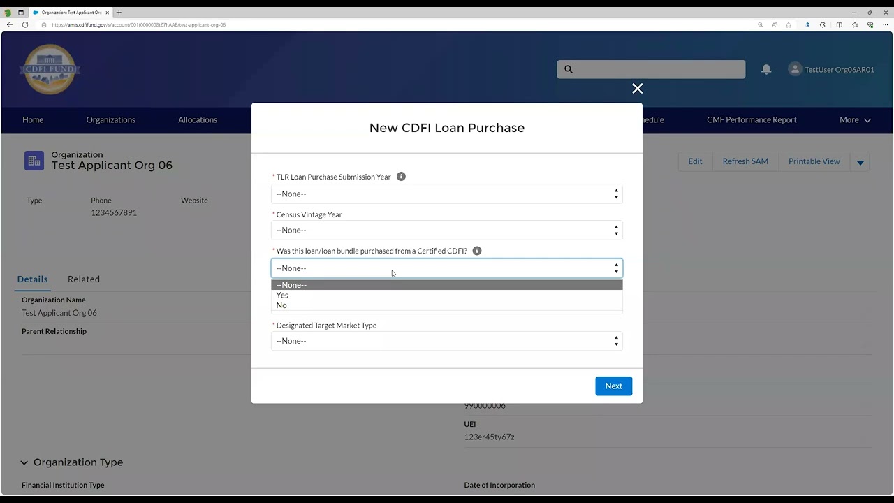 How to Access the TLR and the revised CDFI Certification Application in AMIS Webinar