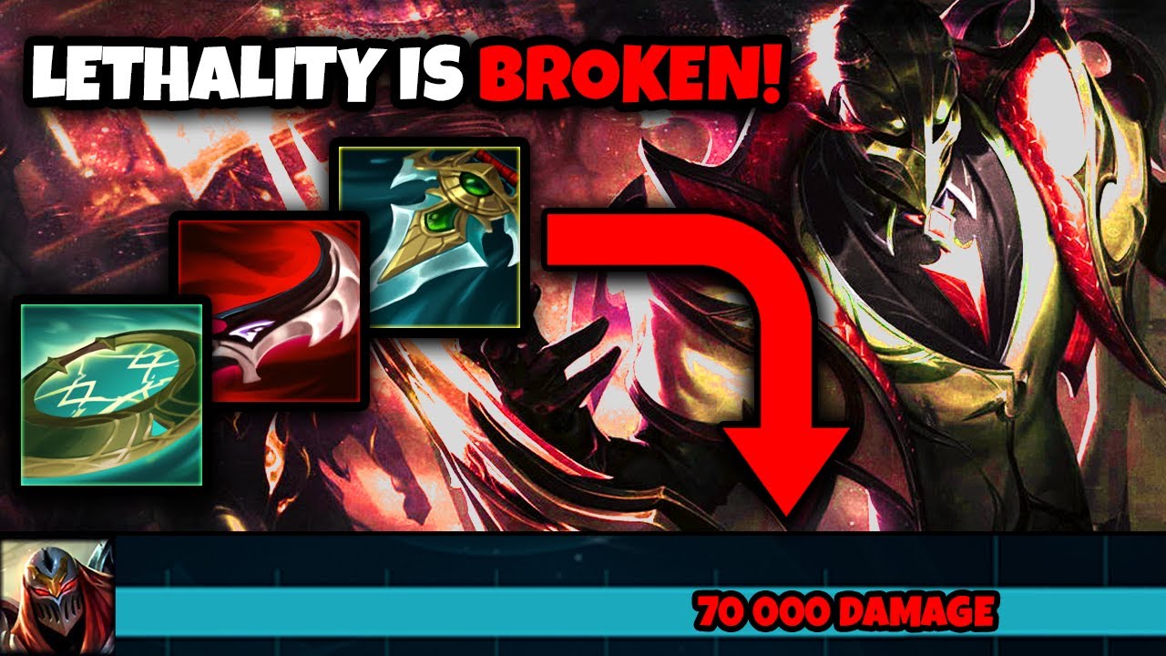 ONE SHOT Lethality Build ( NO CD ZED ULT )