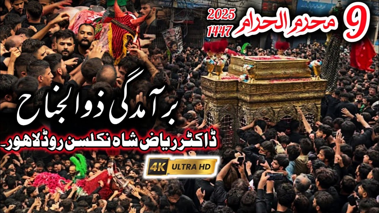 Baramdagi Zuljanah | 9 Muharam 2025 | Dr Riaz Ali Shah Nicolson Road Lahore #foryou #shabeashoor
