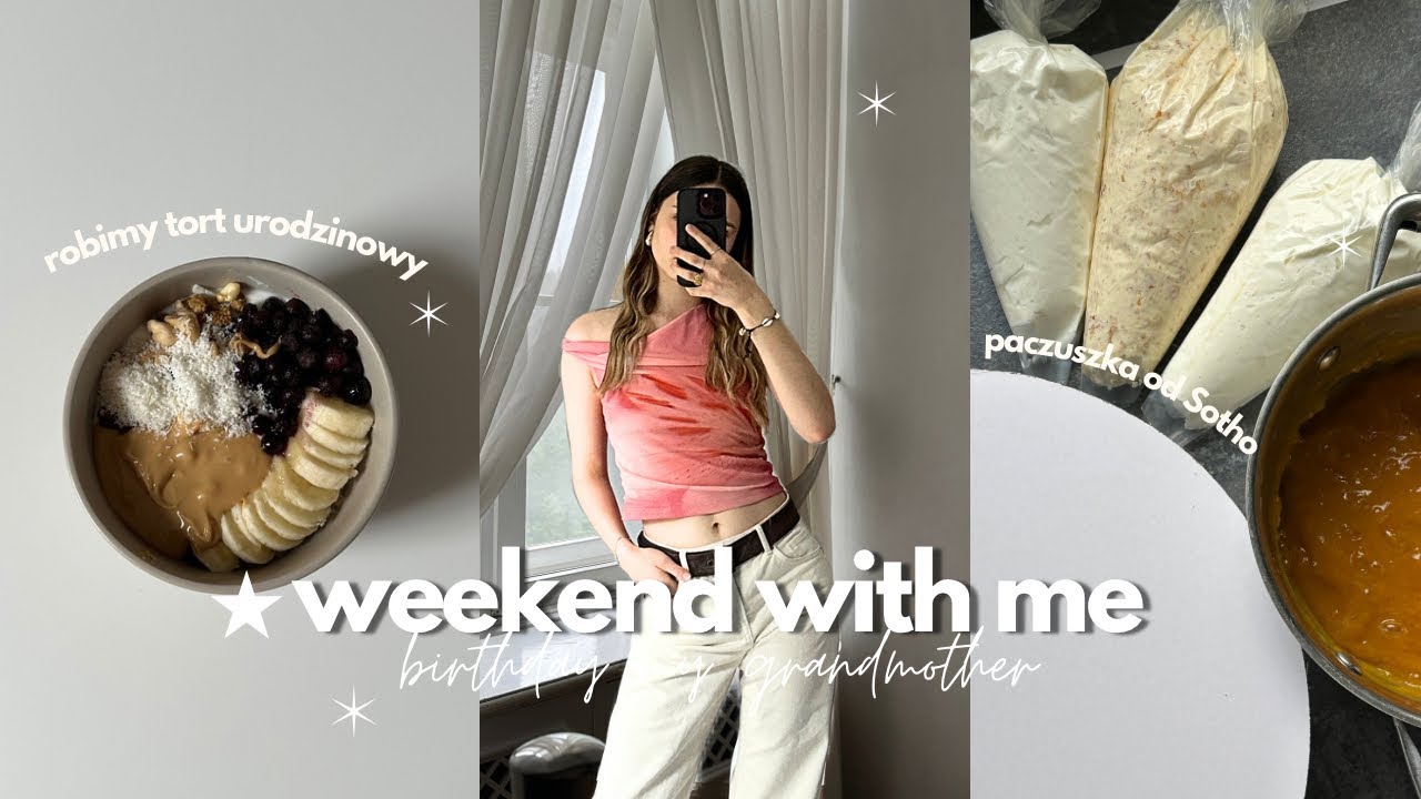 VLOG WITH ME 🎀  | weekend, zakupy, tort, urodziny, // najlepsza matcha 🍵