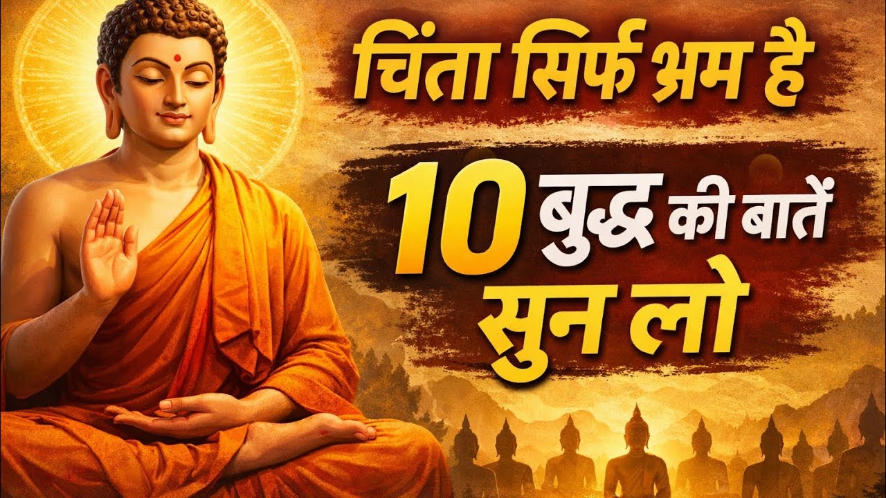 ☸️ चिंता सिर्फ 💯 भ्रम है 10 बुद्ध की बाते सुन लो ☸️Worry is just an illusion, let it go #motivation