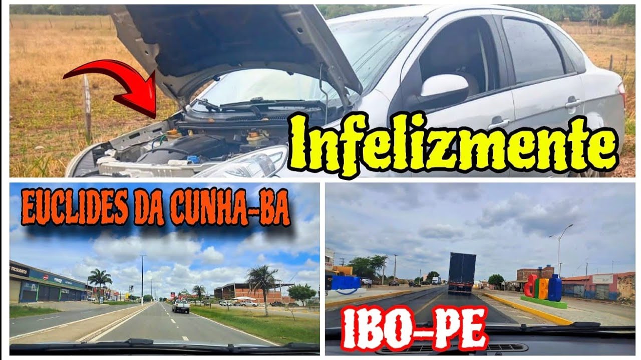 IMPREVISTO NA VIAGEM, EUCLIDES DA CUNHA-BA A  IBO-PE BR.116