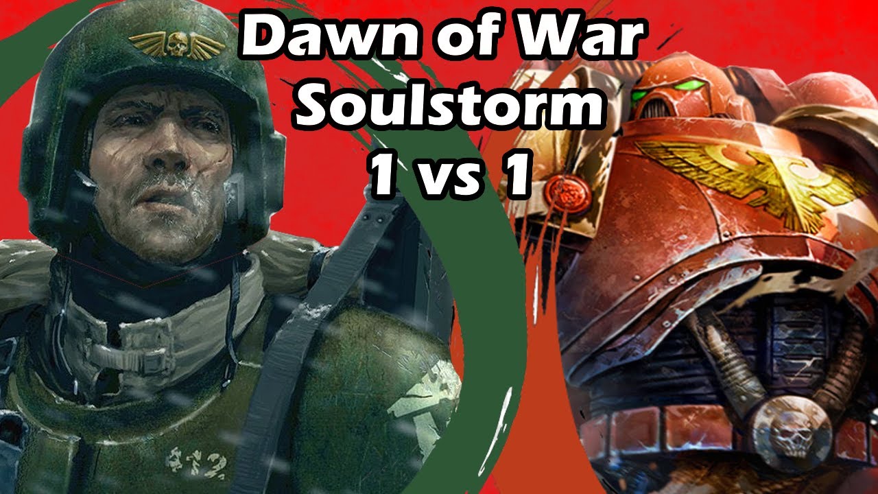Dawn of War Soulstorm: 1 vs 1 Imperial Guard (ErenBeast) vs Space Marines (Tvar)