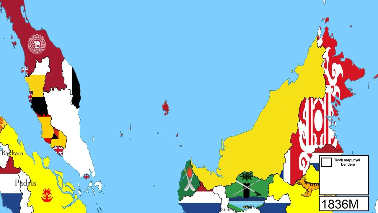 Garis masa bendera Negeri Malaysia 3000SM-2023