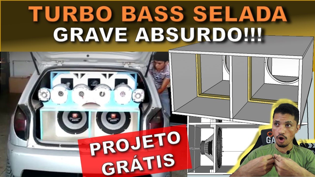 CAIXA TURBO BASS PROJETO | HENRIQUE SANTOS - SOM E PROJETOS DICAS EXATAS