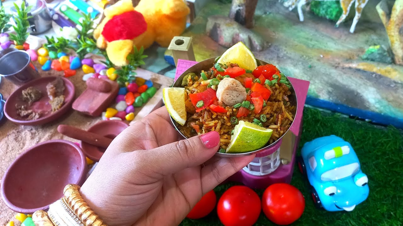 Special Tomato Biryani/Miniature Spicy Tomato Rice/ How to make TomatoRice @SMMINIKITCHEN