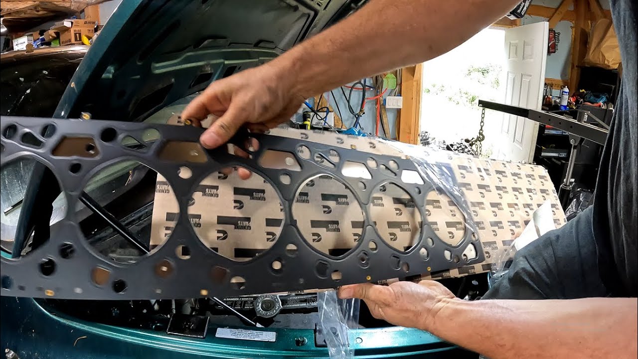 Oil in the coolant,  Fixing the head gasket in my cummins diesel pickup truck