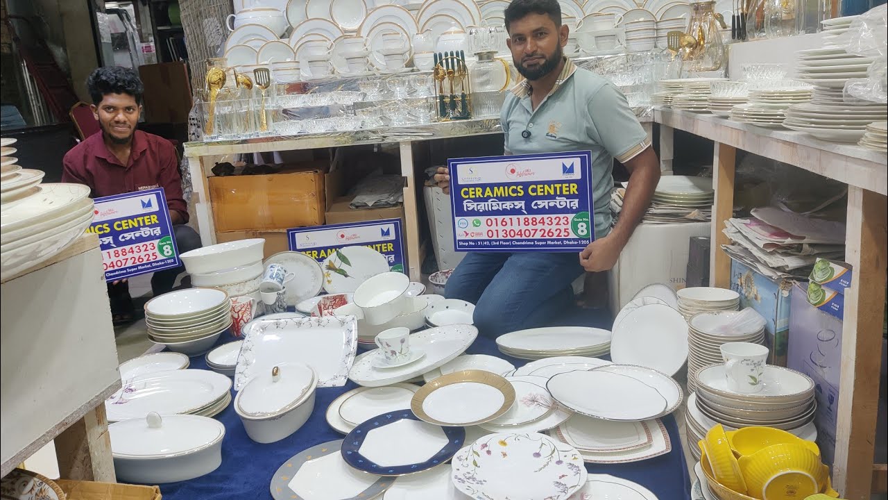 Bone China সিরামিকের সিংগেল প্লেট,বাটি,কোরমা ডিস,সার্ভিং ডিস,সুইট সেট,কাপ,মগ সহ ইউনিক জিনিসের দাম