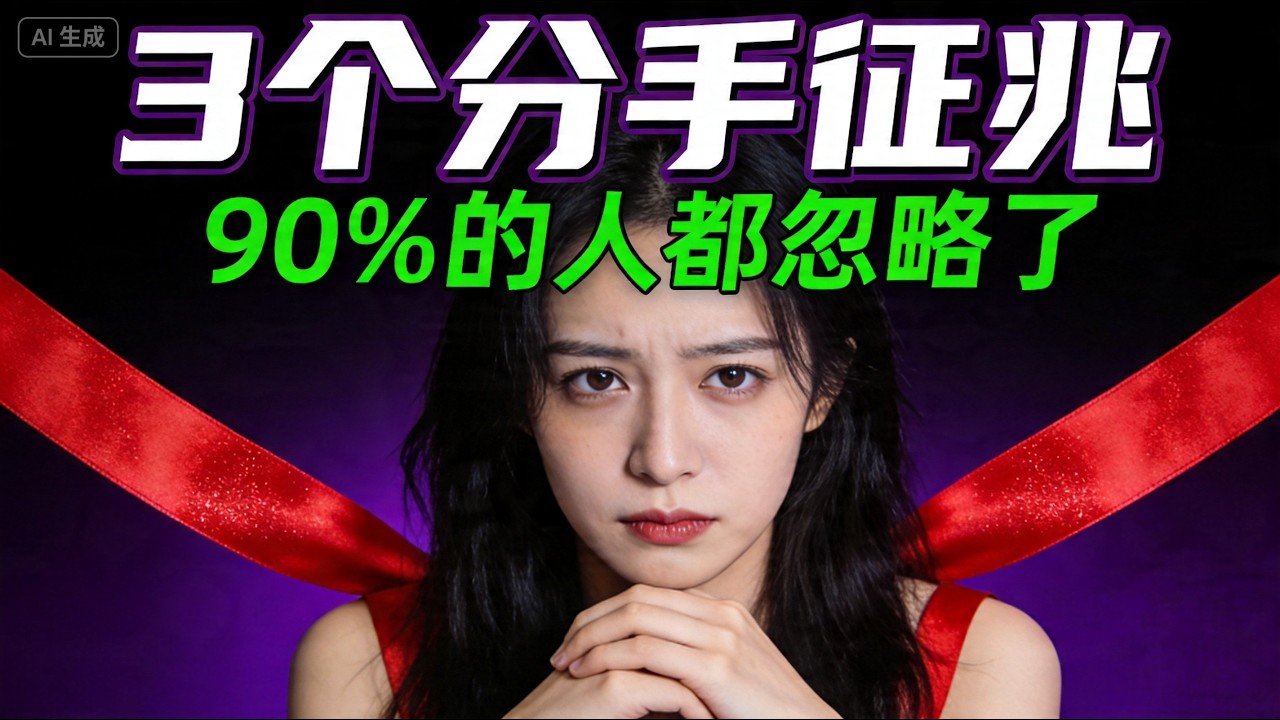 男朋友突然对你很好？小心是分手前的征兆