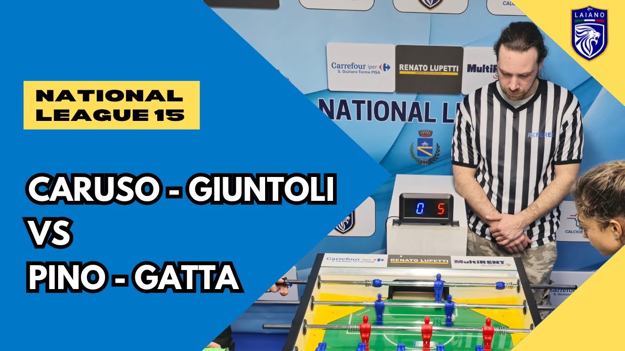 Calcio Balilla | Caruso - Giuntoli vs Gatta - Pino | Match Intenso alla National League 15!🏆