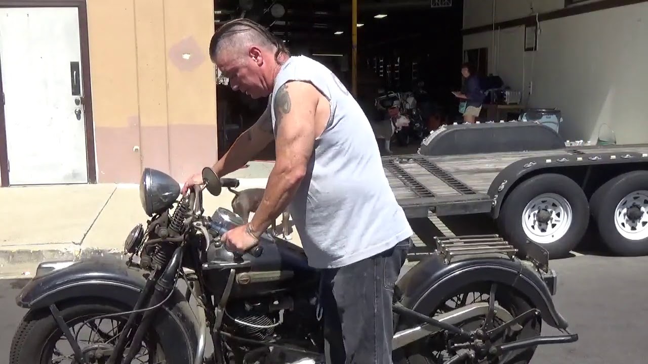 Hunting Harleys, 1947 Knucklehead for sale