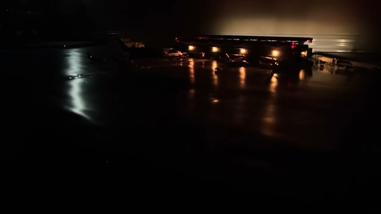 Small clip of airport at night (stop motion)