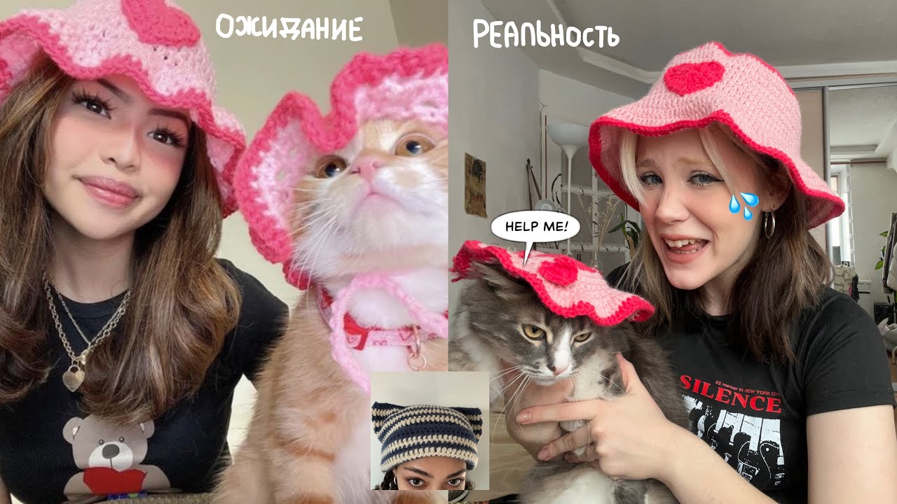 Вяжу панамки из Pinterest(и не только)🌷