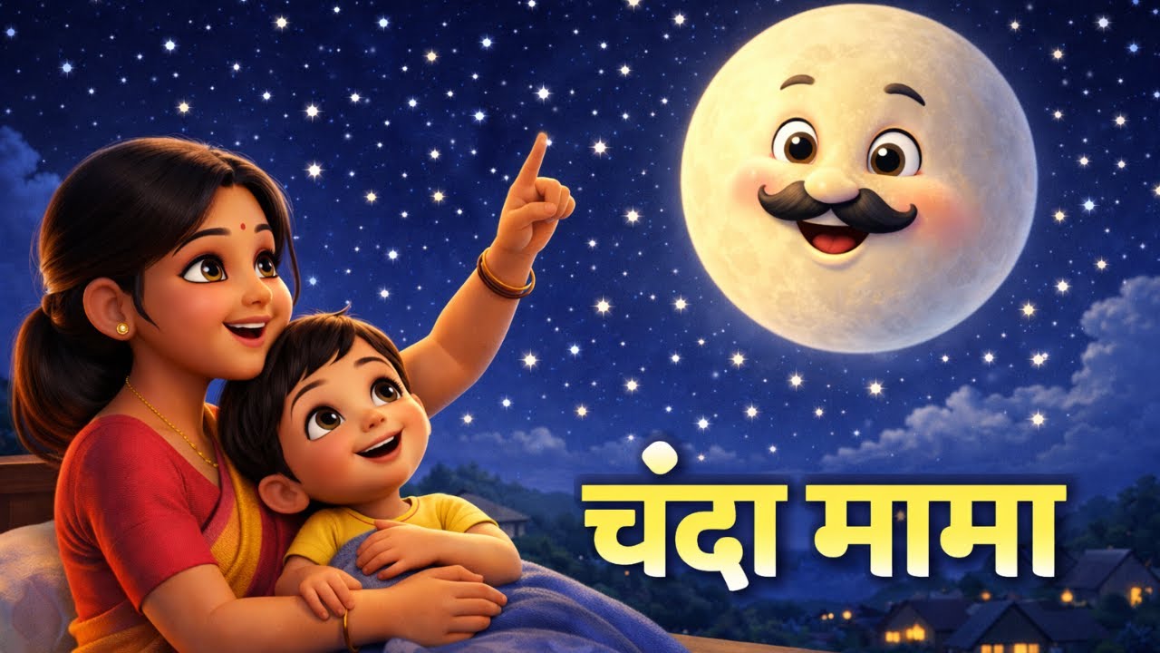 चंदा मामा दूर के | Chanda Mama Dur Ke hindi rhyme | kids Song | Kids Cartoon Beta| #kidsvideo