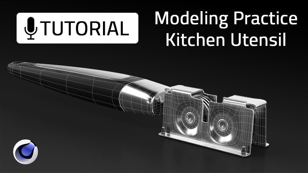 Industrial Design | Hard Surface Product Modeling | Knife Sharpener | Cinema 4D