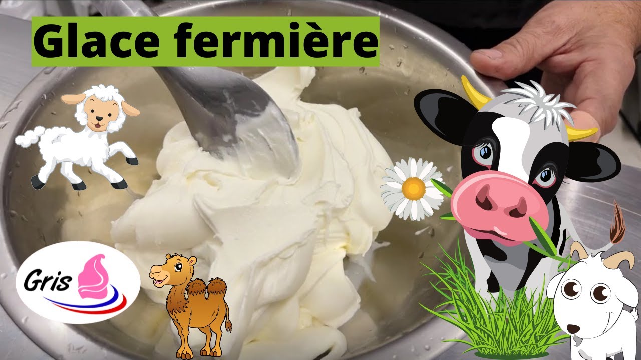 La glace à la ferme au bon lait fermier (vraie glace fermière).