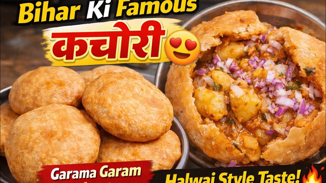 Bihar Famous Kachori Recipe | Market Style Khasta Kachori | Bihari Special Street Food