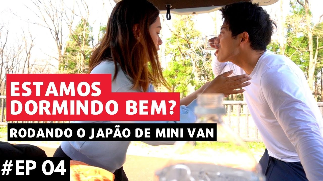 Um dia de muito FRIO. Viajando de mini van pelo o Japão.