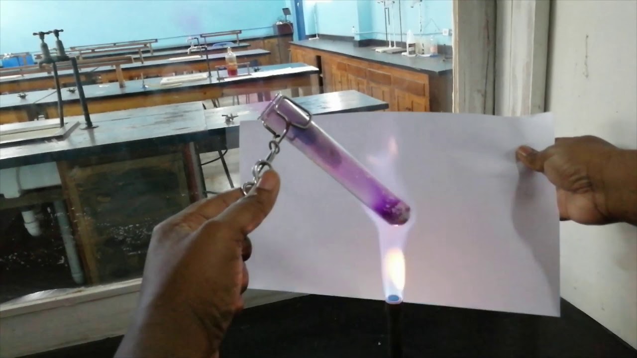 Vaporising Iodine from NaCl