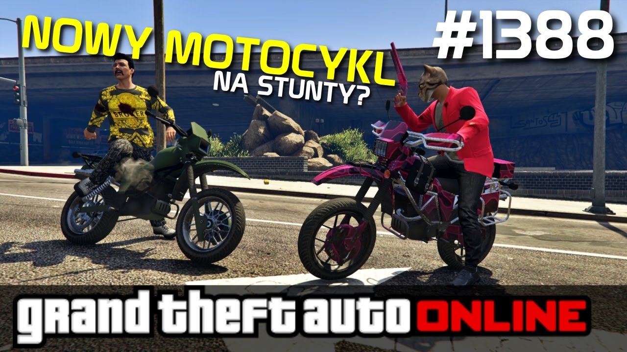 GTA 5 PC Online Po Polsku [#1388] NOWY Motocykl! na STUNTY? /z Bertbert