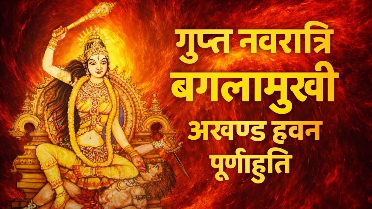 गुप्त नवरात्र की पूर्णाहुति जनवरी 2026 #baglamukhi #hawan #baglamukhimata #shorts #short #youtube 
