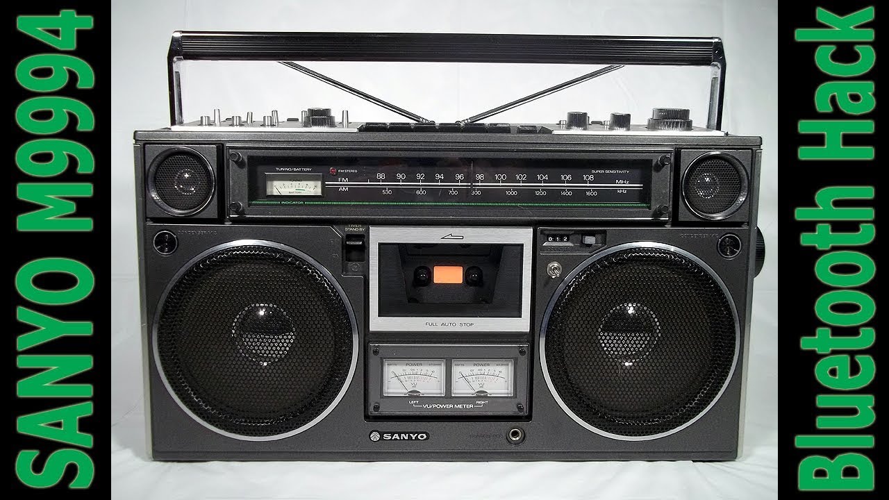 SANYO M9994 Boombox Restoration & Bluetooth Hack