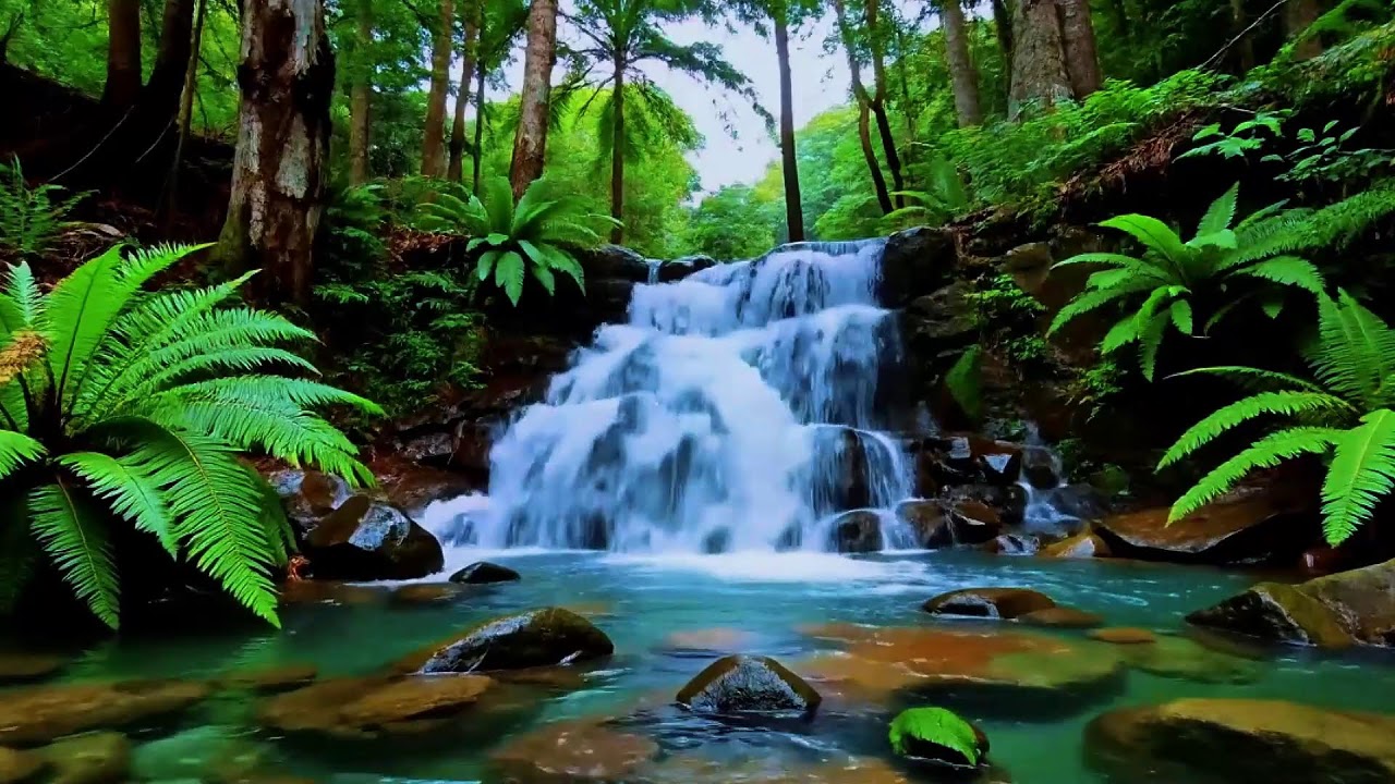 Calming River Stream with Birdsong Nature Sounds for Inner Peace