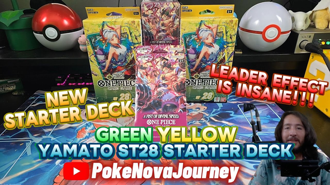 One Piece Card Game ST 28 Yamato Starter Deck + OP 11 Booster Pack Unboxing!