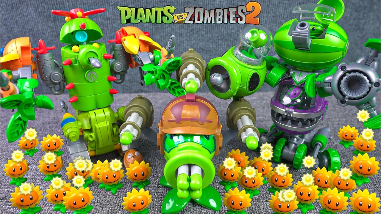 15 Minutes Unboxing ASMR Plants vs Zombies | Combined Robot Toy Set | Review Toys | ASMR