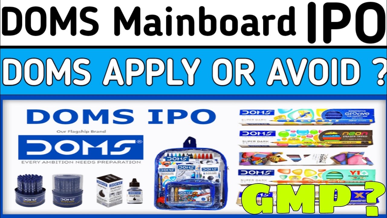 DMOS IPO REVIEW || DOMS IPO APPLY OR AVOID || DOMS IPO FULL DETAILS || SANATANI TRADER ||