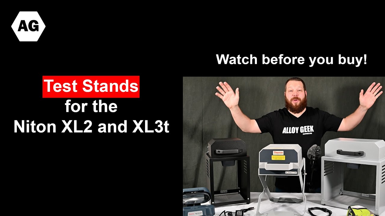 The Test Stands for the Niton XL2 and XL3t Handheld XRFs
