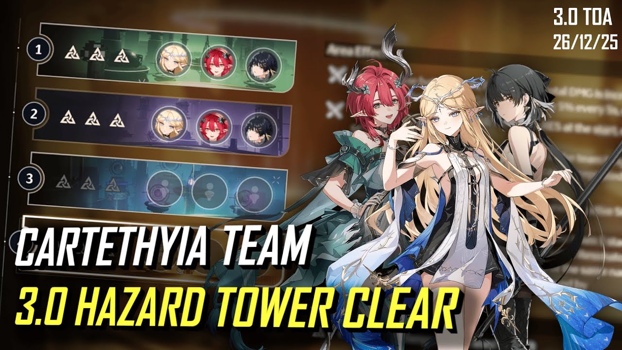 WUWA 3.0 TOA | S0 Cartethyia, S0 Ciaccona, S5 Aero Rover | Tower of Adversity | Wuthering Waves