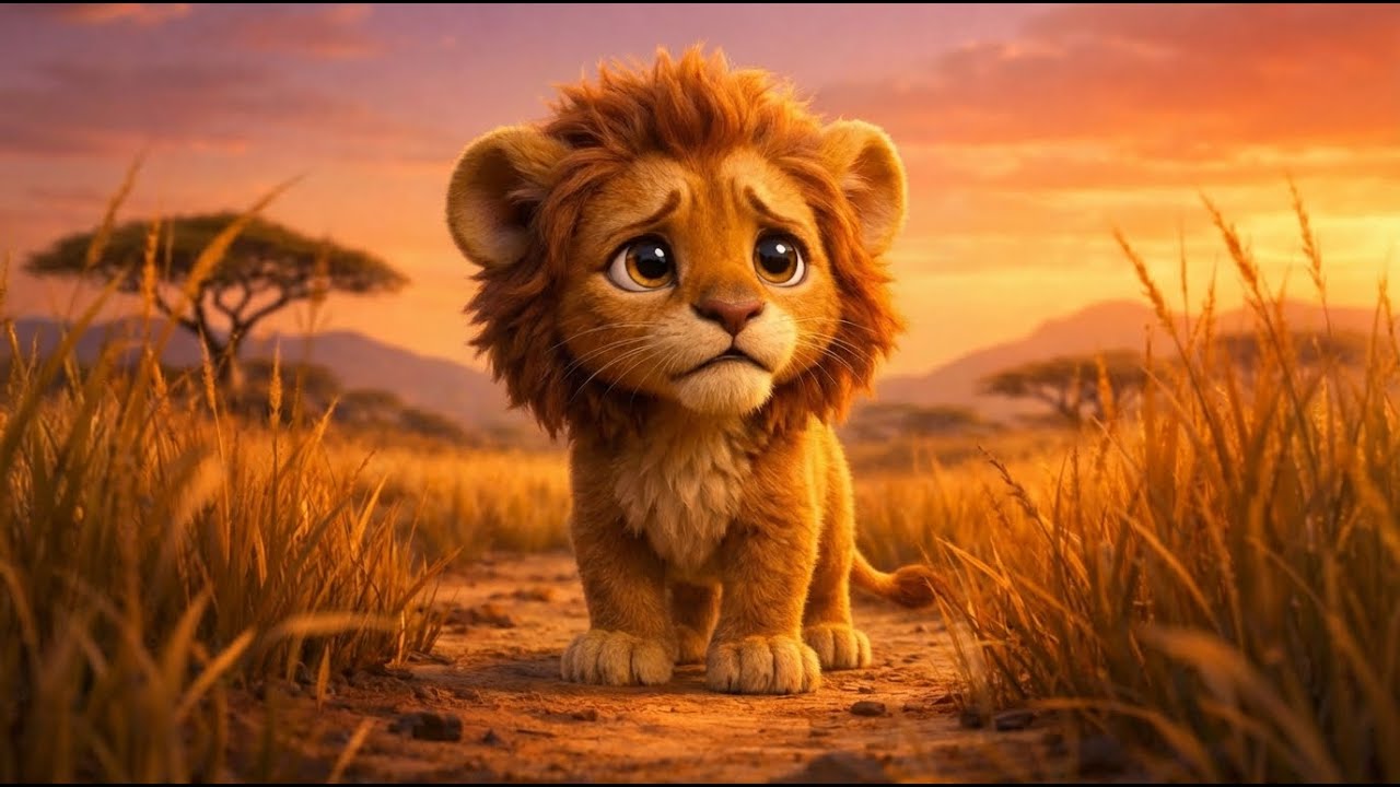 Сказка для детей 🦁 Львёнок 😴 Сказки на ночь ☁️ Спуняшки